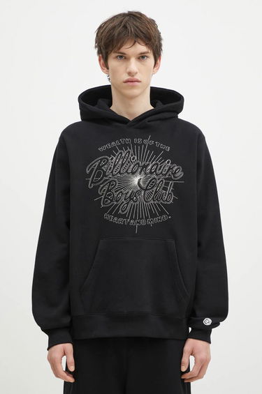 Sweatshirt BILLIONAIRE BOYS CLUB Script Logo Chainstitch Popover Hoodie Sort | B24448, 0