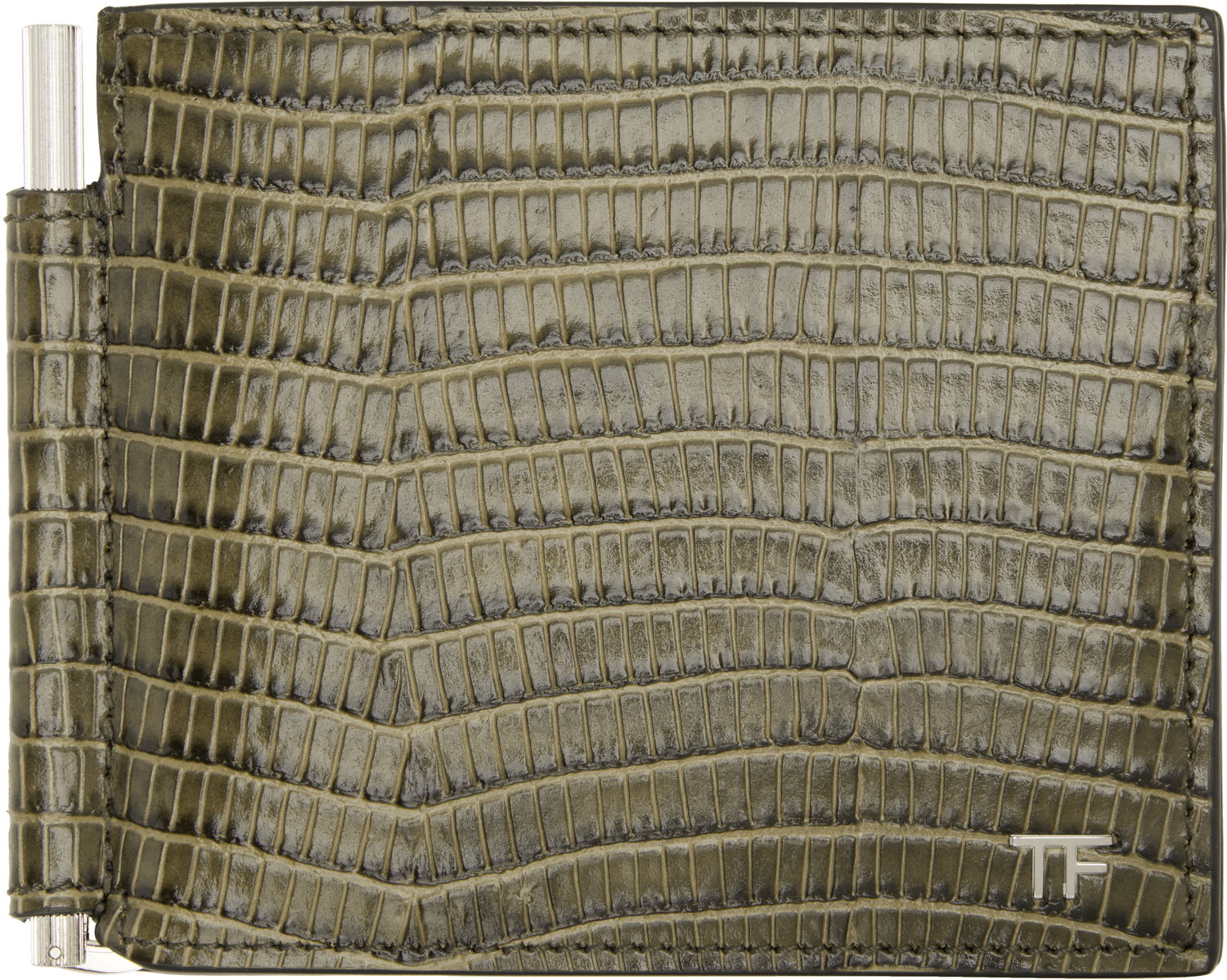 Tegnebog Tom Ford TOM FORD T Line Money Clip Wallet Grøn | YM231-LCL483S, 0