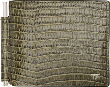 Tegnebog Tom Ford TOM FORD T Line Money Clip Wallet Grøn | YM231-LCL483S, 0