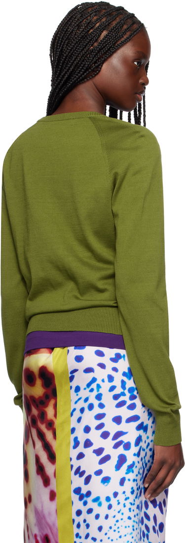 Sweater Dries Van Noten Dries Van Noten Cotton Knit Cardigan Grøn | 251-011207-1702, 2