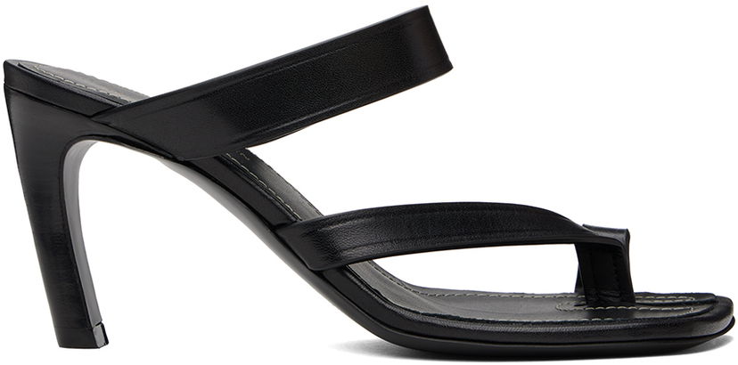 Tilbehør Dries Van Noten Dries Van Noten Thong Heeled Sandals Sort | WS241-1187-110
