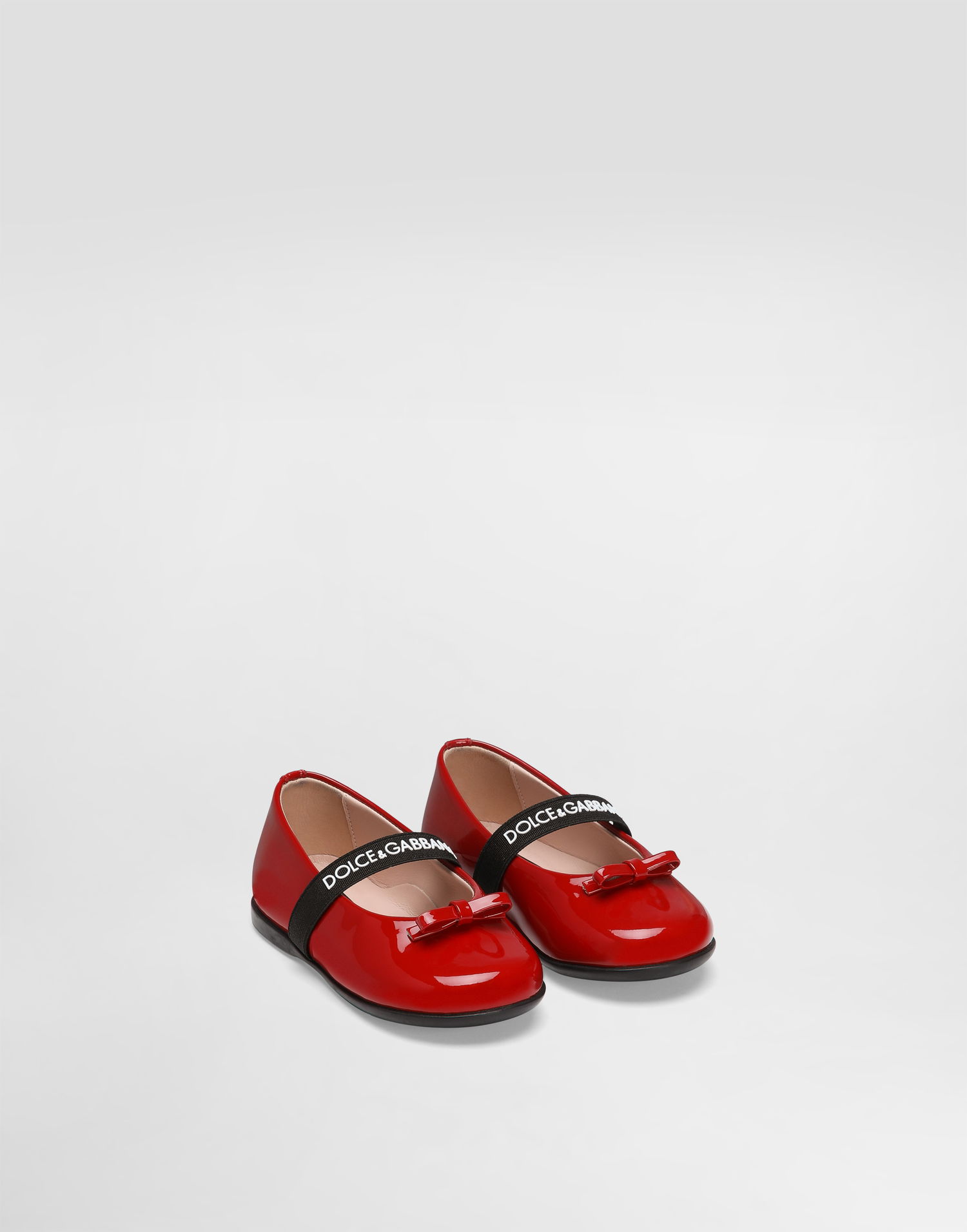 Tilbehør Dolce & Gabbana Dolce & Gabbana Patent Leather Ballet Flats With Elastic Rød | D20093A483187124, 1