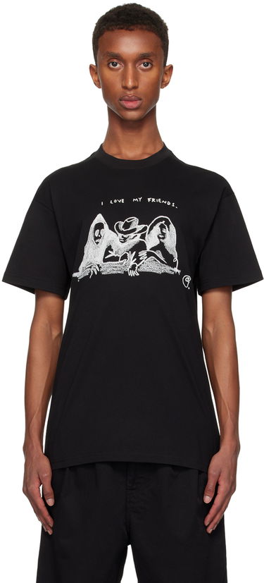T-shirt Carhartt WIP Black 'Friends' Graphic T-Shirt Sort | I033982, 0