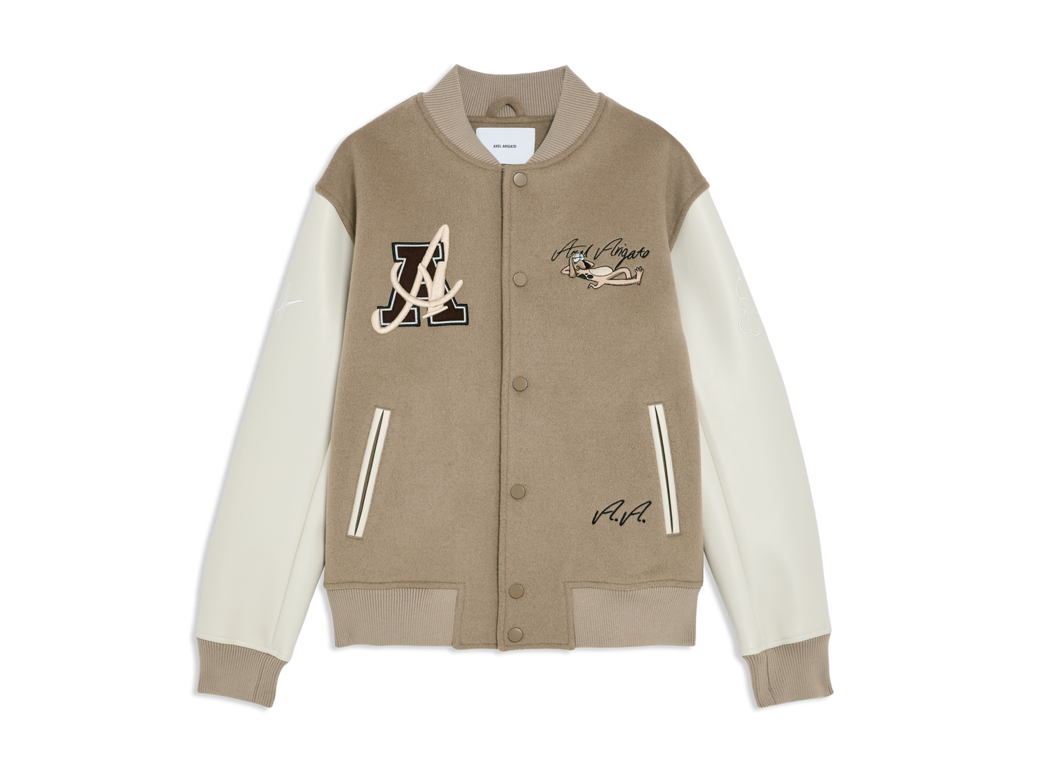 Jakke AXEL ARIGATO Wes Varsity Jacket Beige | A2178002, 0