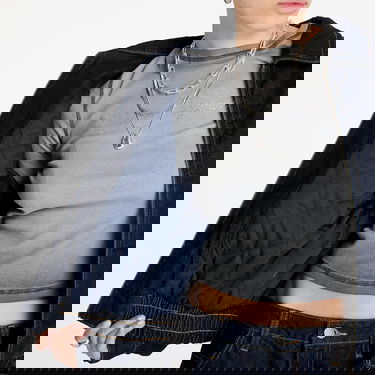 Bomberjakke GUESS Guess Originals Denim Bomber Jacket Mørkeblå | W5RG44D4XY0-OGDR, 4