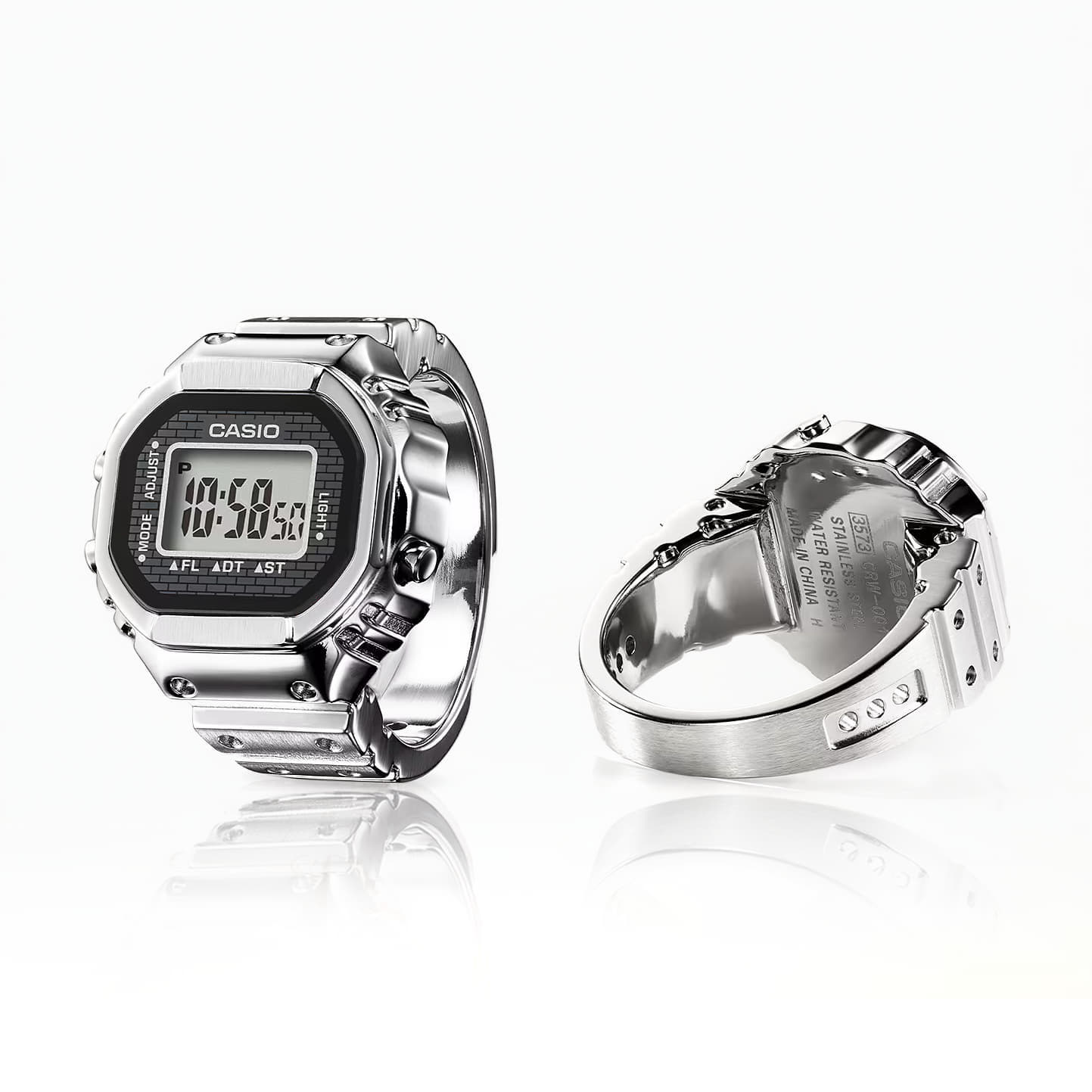 Ur CASIO Digital Watch CRW-001 Metalisk | CRW-001-1ER, 1