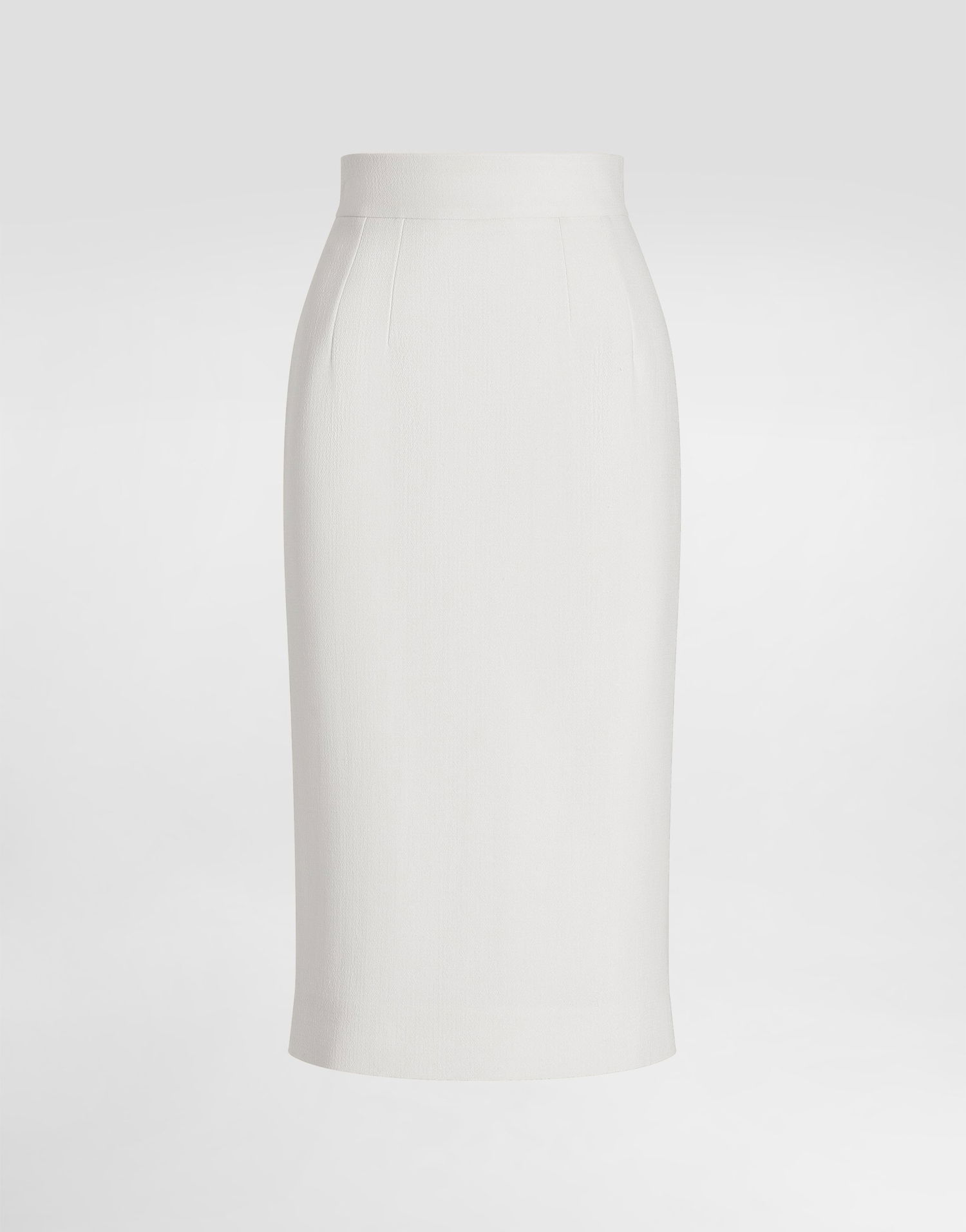 Nederdel Dolce & Gabbana Dolce & Gabbana Double Crepe Pencil Skirt Hvid | F4C14TFU207W3789, 0
