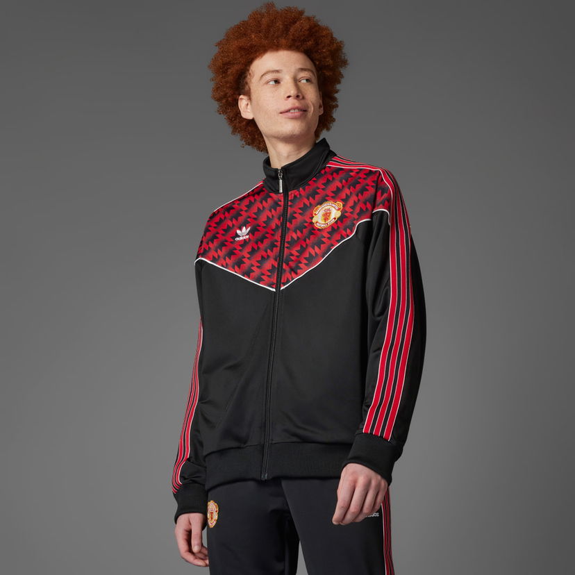 Træningsdragt adidas Performance Manchester United '91 Track Jacket Sort | JF0373
