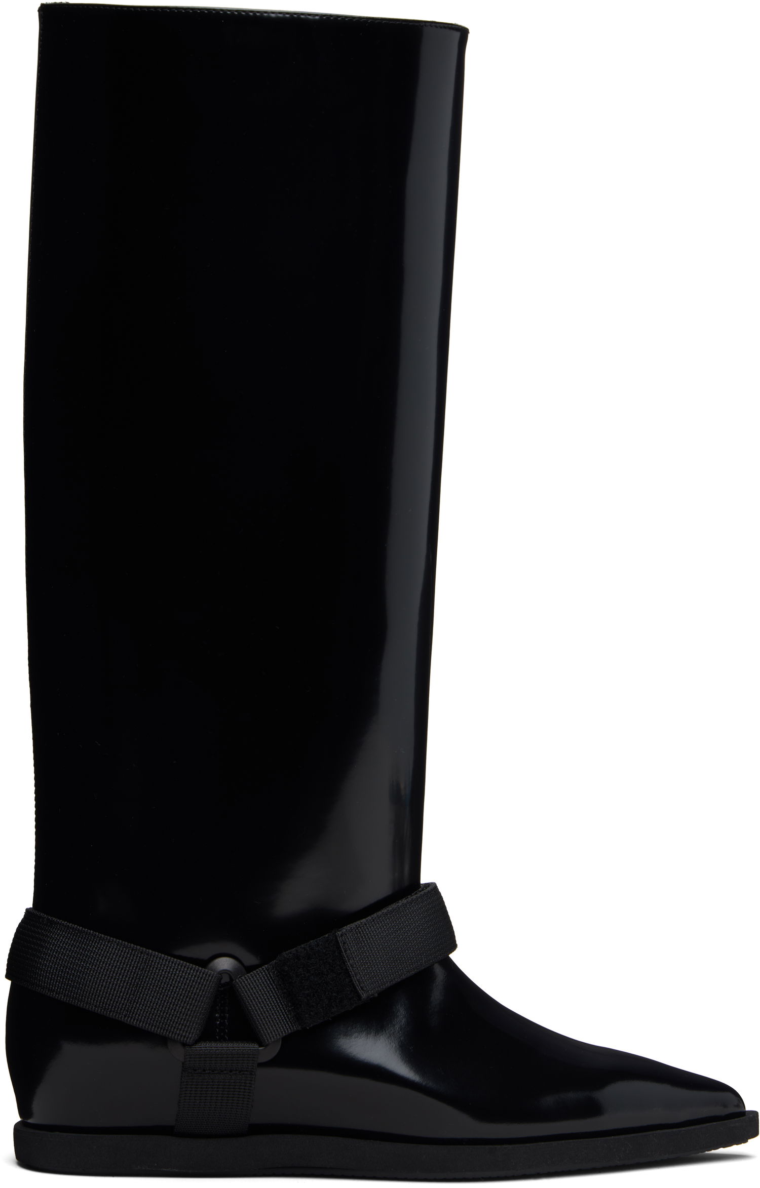Sneakers og sko sacai sacai Belted Tall Boots Sort | 25-08249, 0