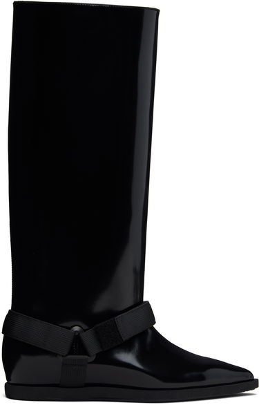 Sneakers og sko sacai sacai Belted Tall Boots Sort | 25-08249, 0