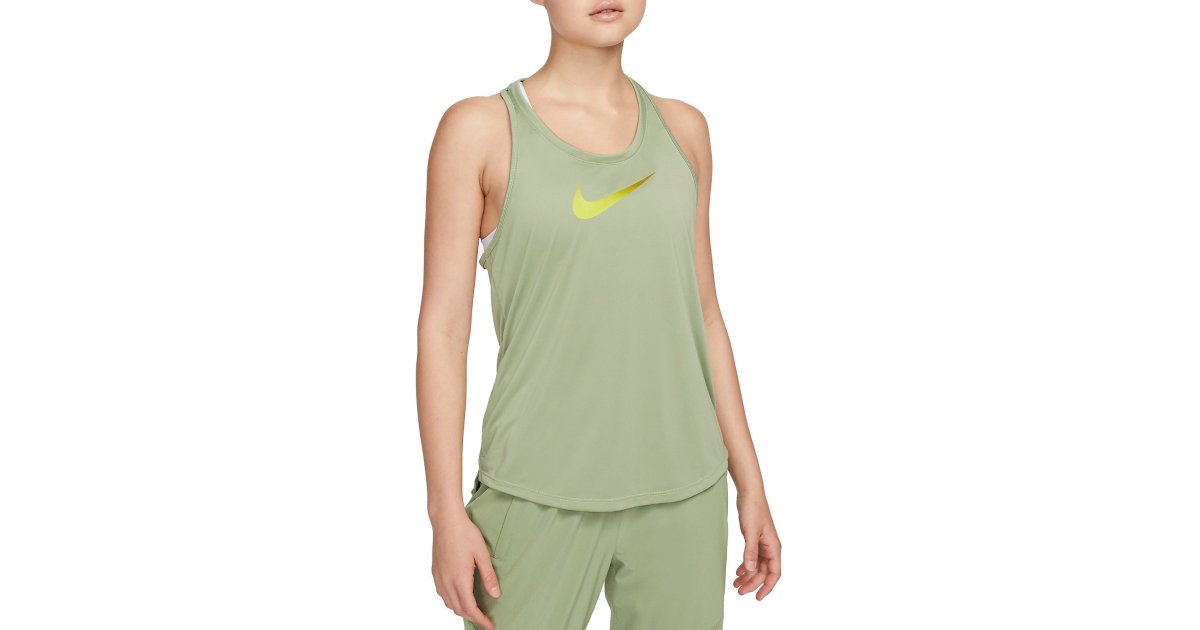 Tanktop Nike Dri-FIT One Swoosh Tank Top Grøn | dx1027-386, 1