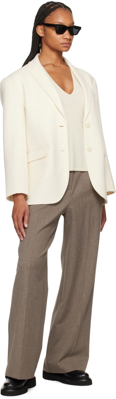 Sweater Anine Bing ANINE BING Athena V-Neck Sweater Beige | A-09-0332-120, 3