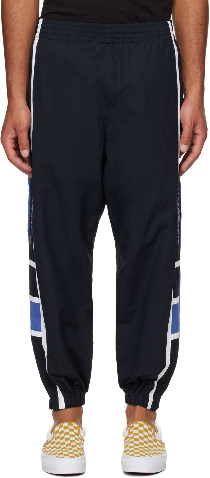 Bukser WACKO MARIA Embroidered-Logo Track Pants Sort | 24FW-WMO-TP01