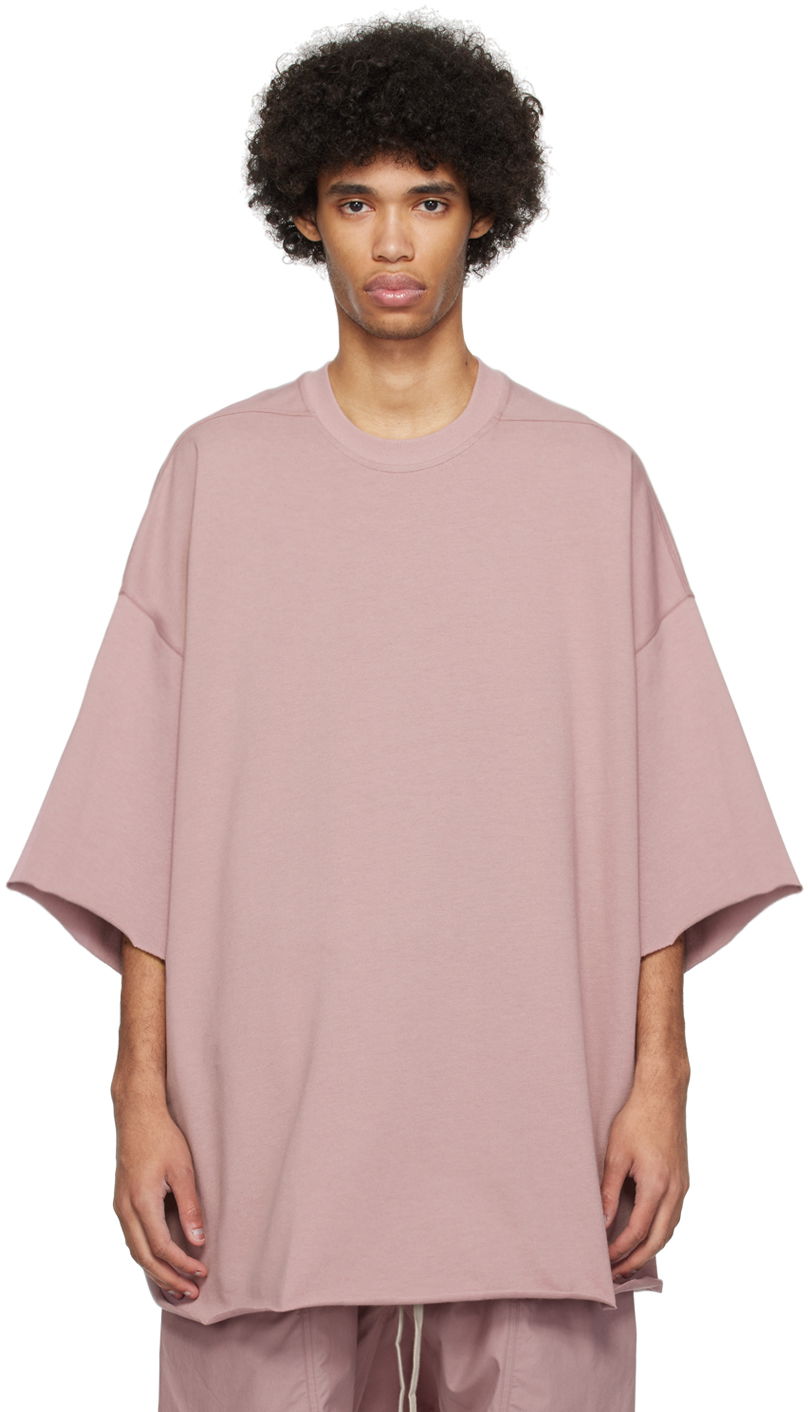 T-shirt Rick Owens Tommy T-Shirt Lyserød | RU01D3283 BA