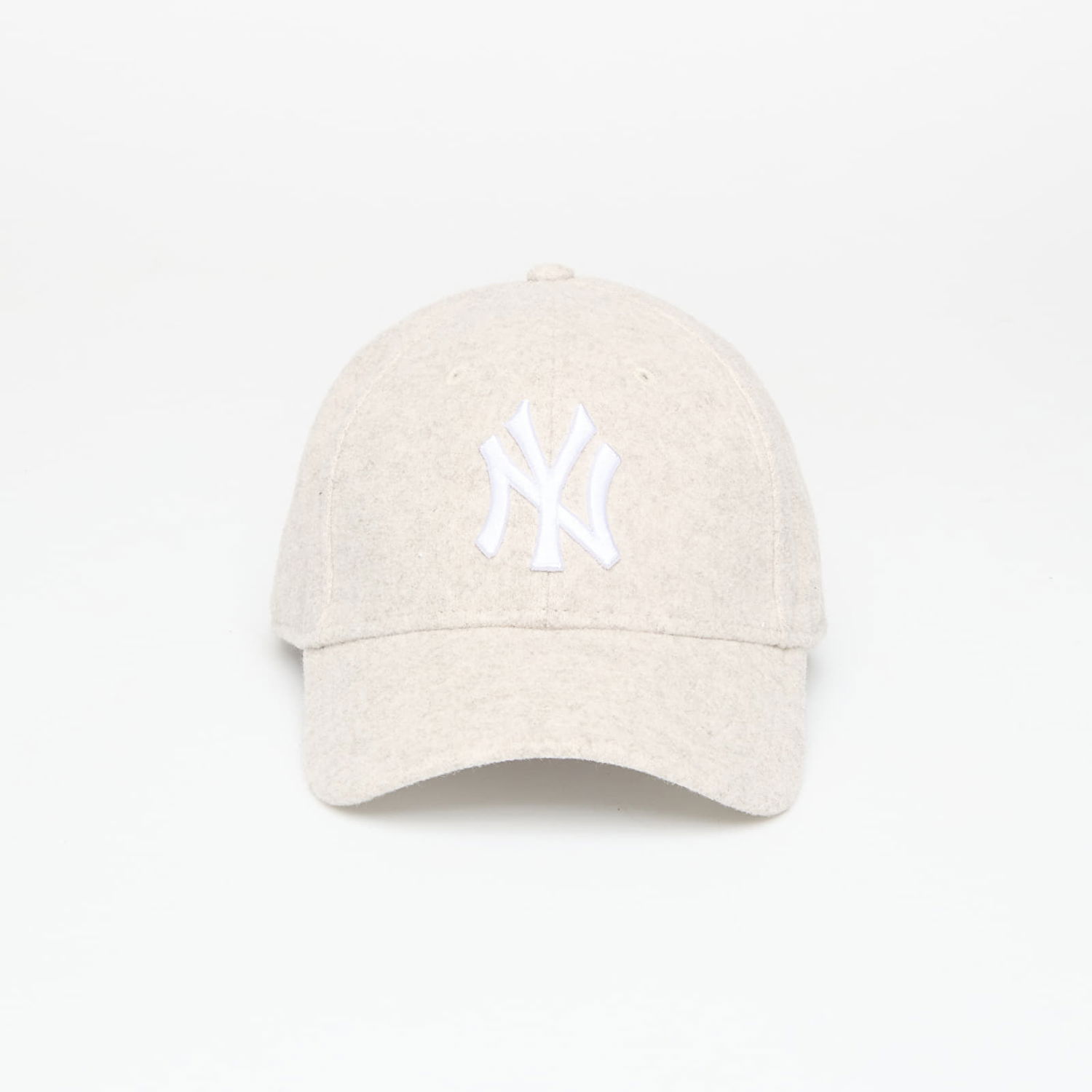 Kasket New Era New York Yankees MLB Melton Wool 9FORTY Adjustable Universal Cap Beige | 60758974, 0