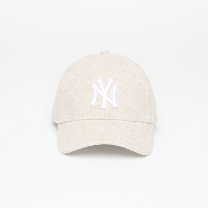 Kasket New Era New York Yankees MLB Melton Wool 9FORTY Adjustable Universal Cap Beige | 60758974