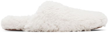 Tøj Yves Salomon Yves Salomon Merinos Curly Lamb Slippers Hvid | 25W23WAA342XXMECL, 0