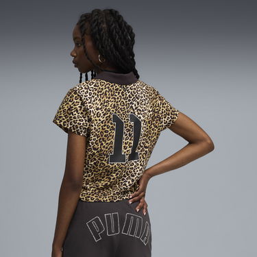 Polo skjorte Puma A$AP ROCKY Baby Leopard Print Cropped Polo T-shirt Flerfarvet | 636099_05, 3