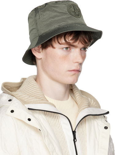 Hat Stone Island Nylon Metal ECONYL Bucket Hat Grøn | K2S15 9100012 S0076, 3