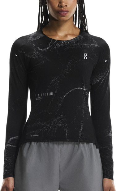 T-shirt On Running Long-Sleeve Performance T-Shirt Lumos DryTec Sort | 1wf30280553, 0