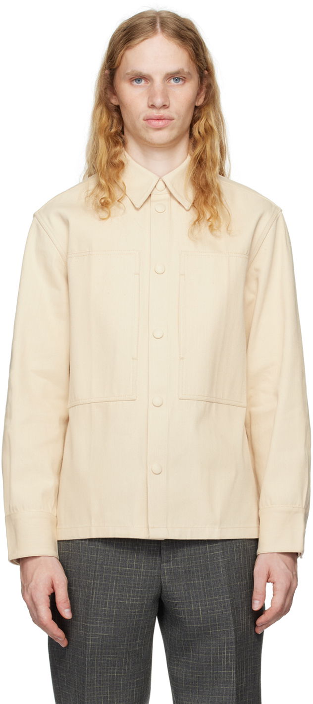 Jakke Jil Sander Sea Island Denim Jacket Beige | J22DL0234_J45257