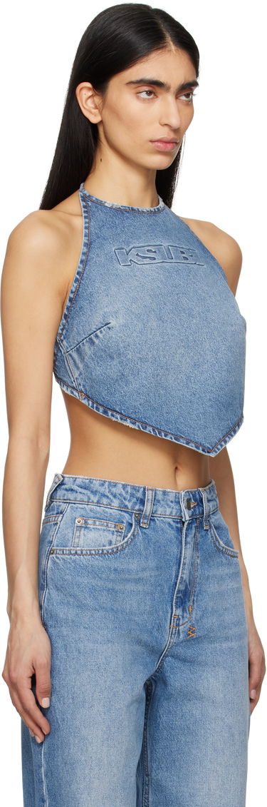 Tanktop Ksubi Ksubi Bolt Swept Denim Halter Top Blå | WSP25FT005, 1