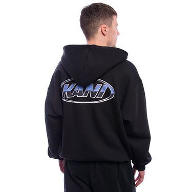 Sweatshirt Karl Kani Karl Kani Woven Signature Chrome Zip Hoodie Sort | KK-60220175, 4