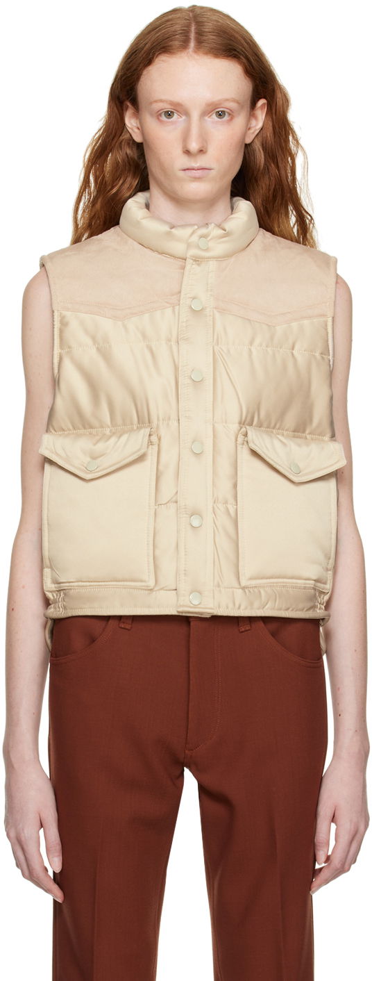 Vest rag & bone Erica Puffer Vest Beige | WAW22H2019PY19, 0