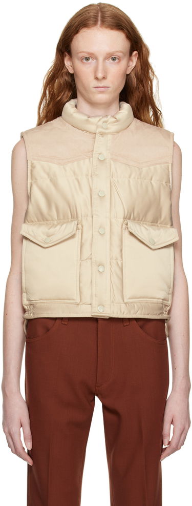 Vest rag & bone Erica Puffer Vest Beige | WAW22H2019PY19, 0