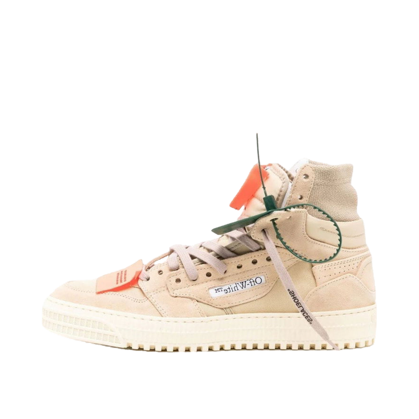 Sneakers og sko Off-White 3.0 Off Court High-Top Sand Suede Beige | OMIA065S23LEA0021717