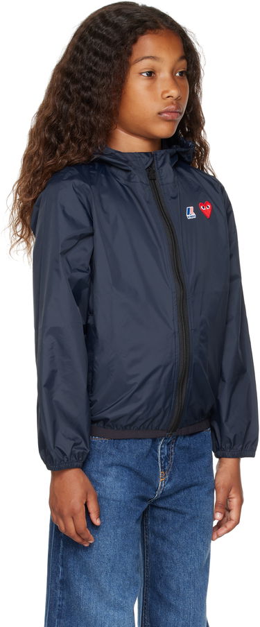 Vindjakke Comme des Garçons Play x  Kids Full Zip Jacket Hvid | AZ-J503-051, 2