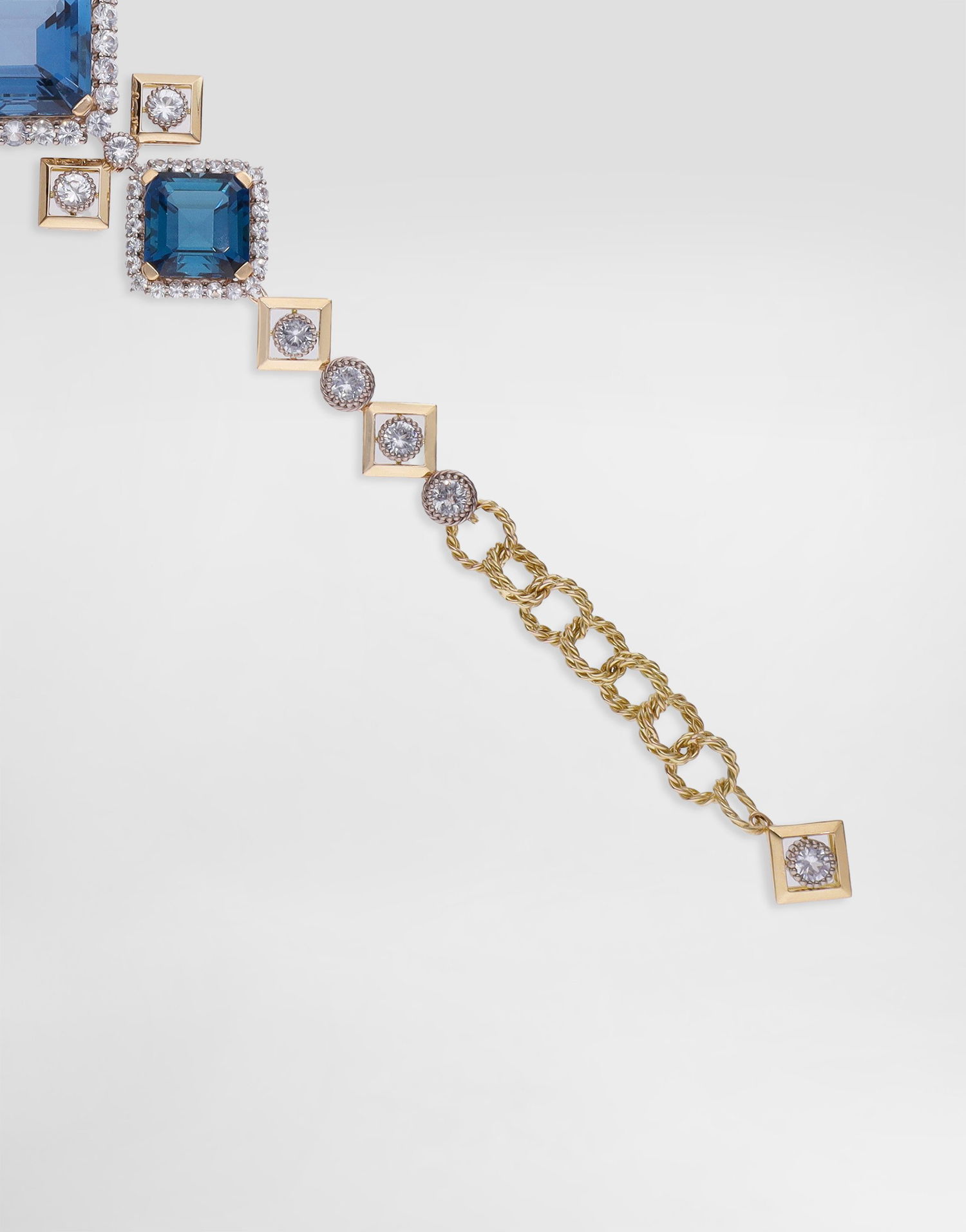 Armbånd Dolce & Gabbana Dolce & Gabbana Eleganza 18K Gold, Topaz, and Sapphire Bracelet Blå | WBSA2GWTOP187583, 1
