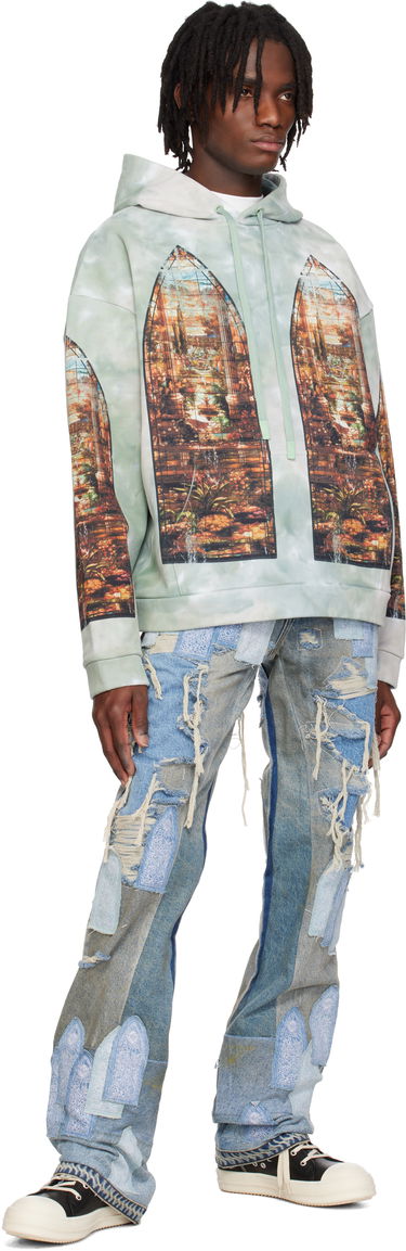 Jeans Who Decides War Who Decides War Patched Arch Repaired Blowout Jeans Blå | 1120970009SS25, 3