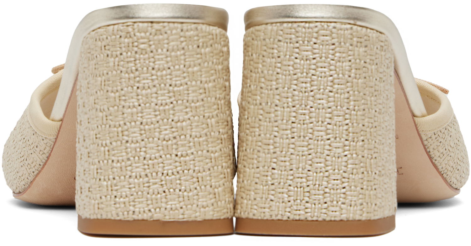 Tilbehør Repetto Repetto Jordana Raffia Mules Beige | VX4173RAFD, 1