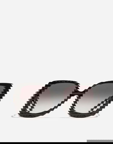Solbriller Dolce & Gabbana Oversized Square Crossed Textured Gradient Sunglasses Sort | VG4513VP88G9V000, 0