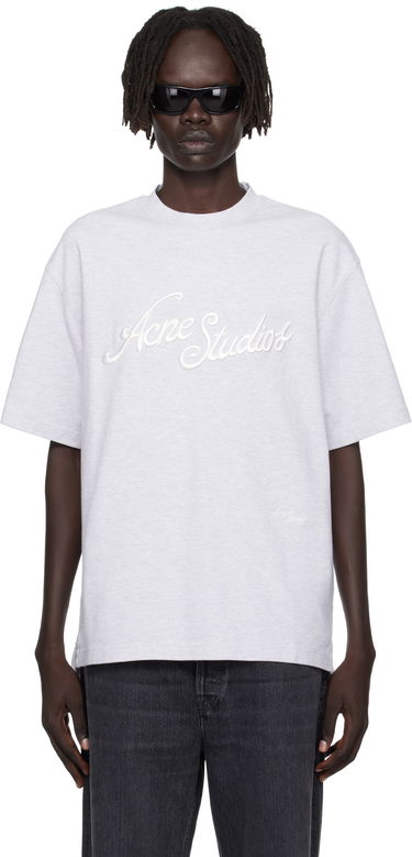 T-shirt Acne Studios Acne Studios Logo T-Shirt Grå | CL0370-, 0