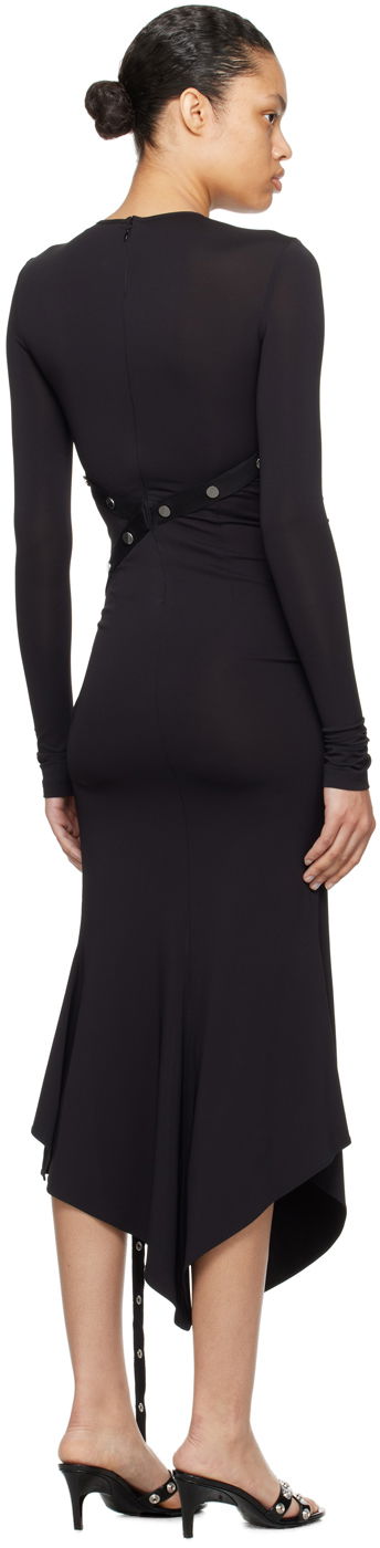 Kjole The Attico Attico Studded Midi Dress Sort | 241WCM99 A014, 2