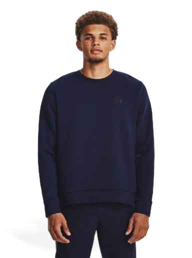 Sweatshirt Under Armour Unstoppable Crewneck Mørkeblå | 1381688-410