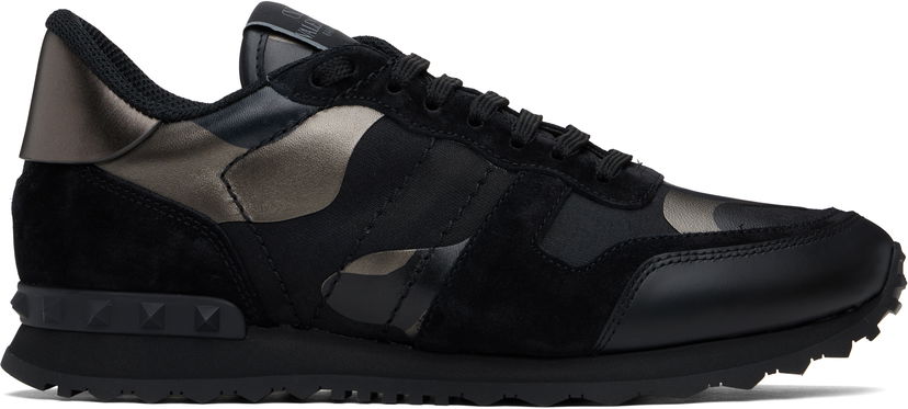 Sneakers og sko Valentino Valentino Garavani Rockrunner Camouflage Sort | 6Y2S0723NTA