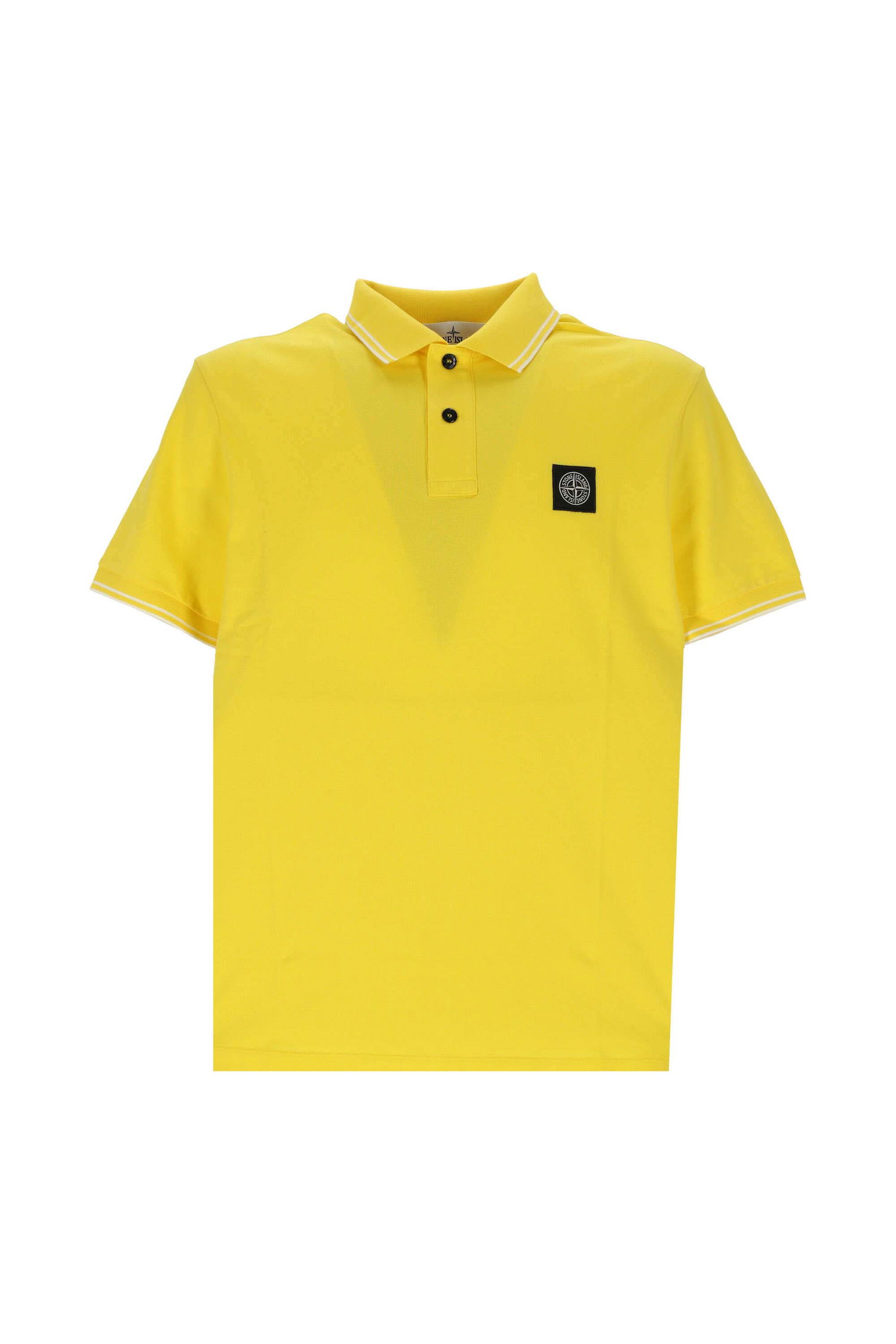 Polo skjorte Stone Island Logo Poloshirt Gul | 10152sc18 v0030, 0