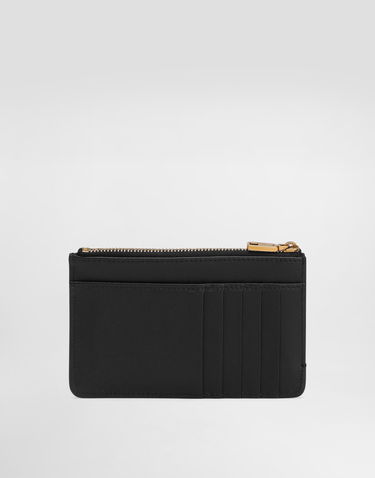 Tegnebog Dolce & Gabbana Dolce & Gabbana Plongé Calfskin Card Holder Sort | BI1261A9S2580999, 2