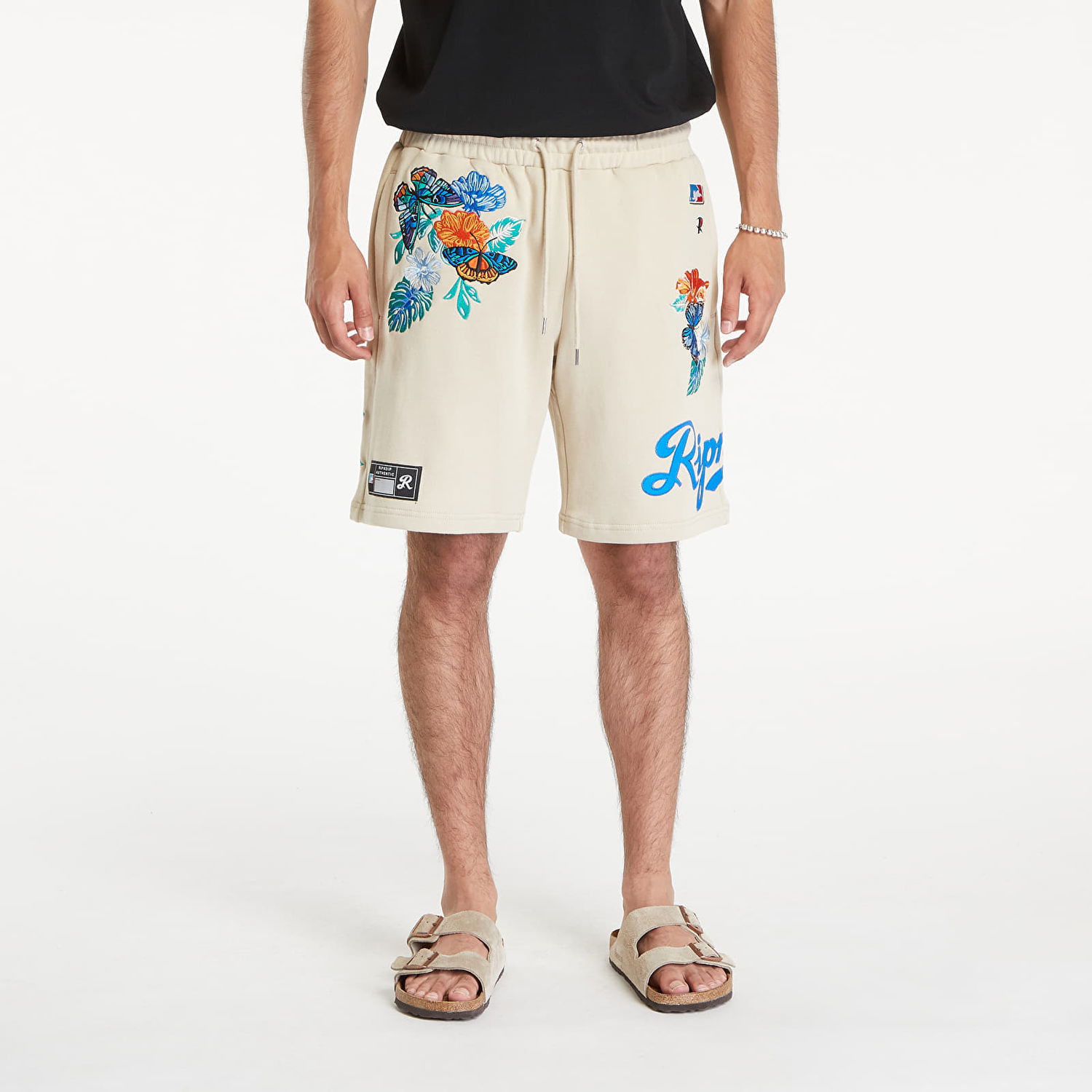 Shorts RIPNDIP Los Sweatshorts Off White Beige | RNDSUM24119, 0