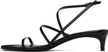 Tilbehør Khaite KHAITE Loop Kitten Heel Sandals Sort | F3076-920, 2