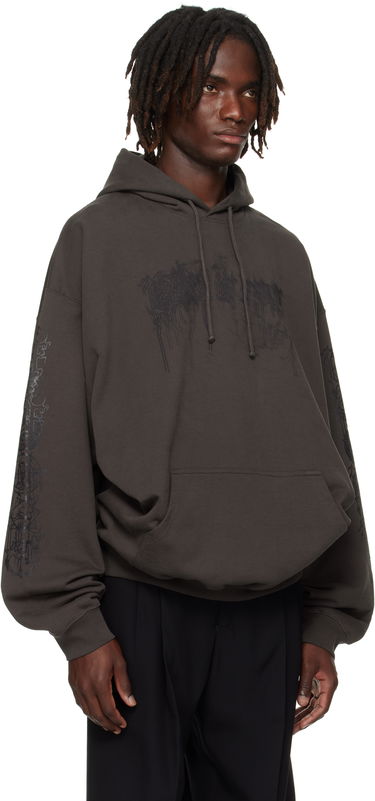 Sweatshirt VETEMENTS Vetements Cradle of Filth Dripping Logo Oversized Hoodie Grå | UCF76HD450C, 1