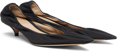 Sneakers og sko The Row The Row Liisa Kitten Heel Pumps Sort | F1542-W2567, 3