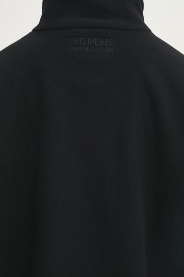 Sweatshirt VETEMENTS VETEMENTS Metal Sleeves Fleece Oversize Jacket Sort | UA66JA380B, 4