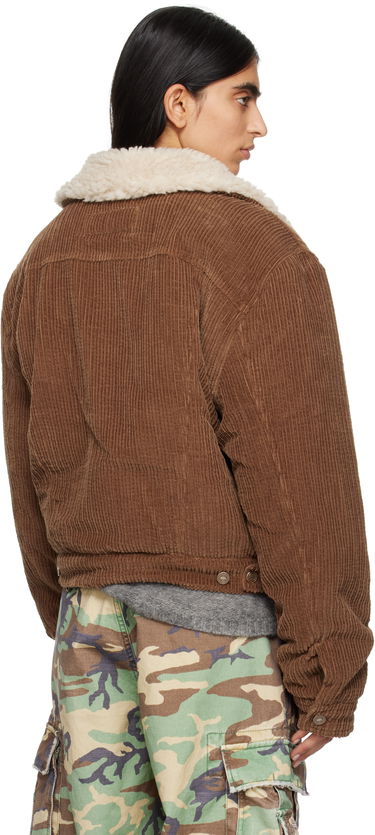 Jakke ERL Sherpa Corduroy Trucker Jacket Brun | ERL09J003, 3