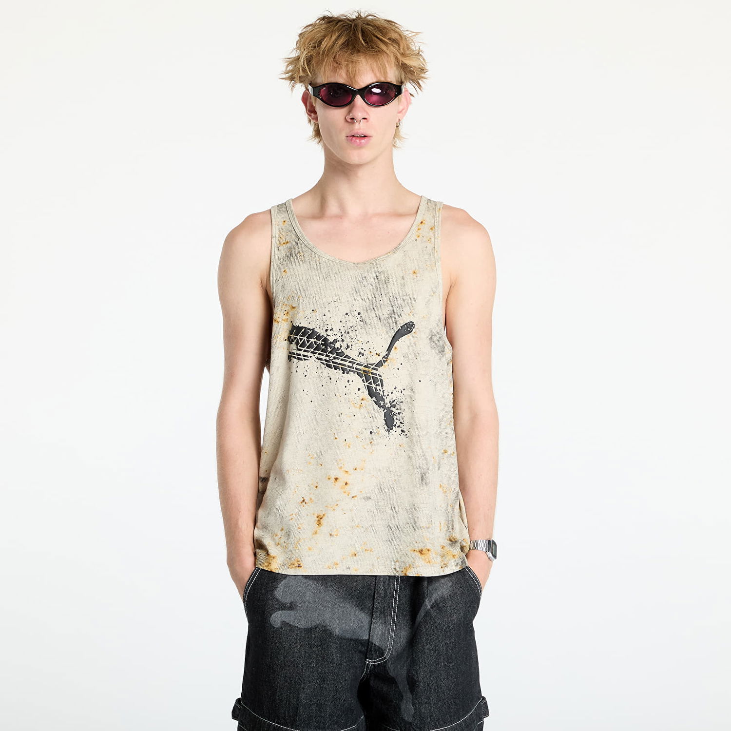 Tanktop Puma A$AP Rocky x Tank Top Putty AOP Beige | 62766701, 0
