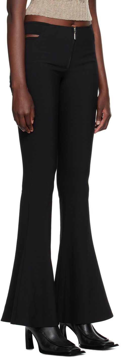 Bukser Jean Paul Gaultier Gaultier KNWLS Cutout Flare Trousers Sort | 23/14-F-PA078B-C036-00, 1
