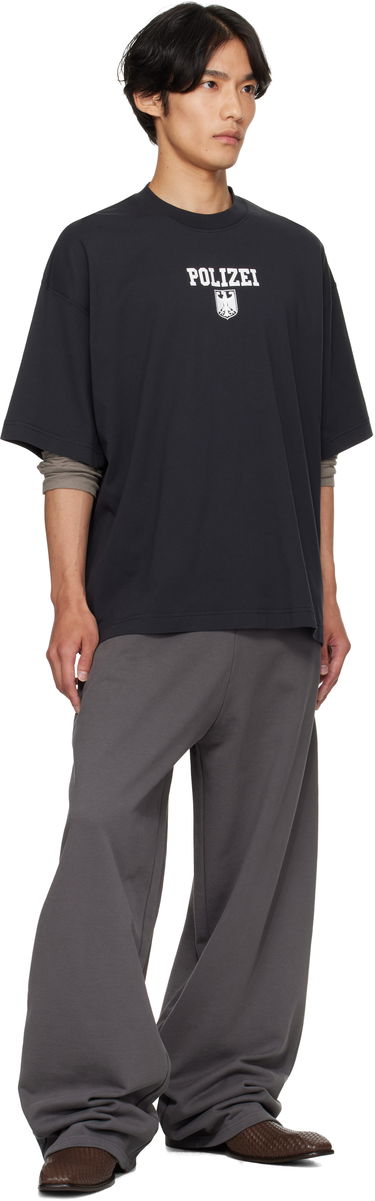 T-shirt VETEMENTS Vetements Polizei Regular T-Shirt Sort | UH76TR300B, 3